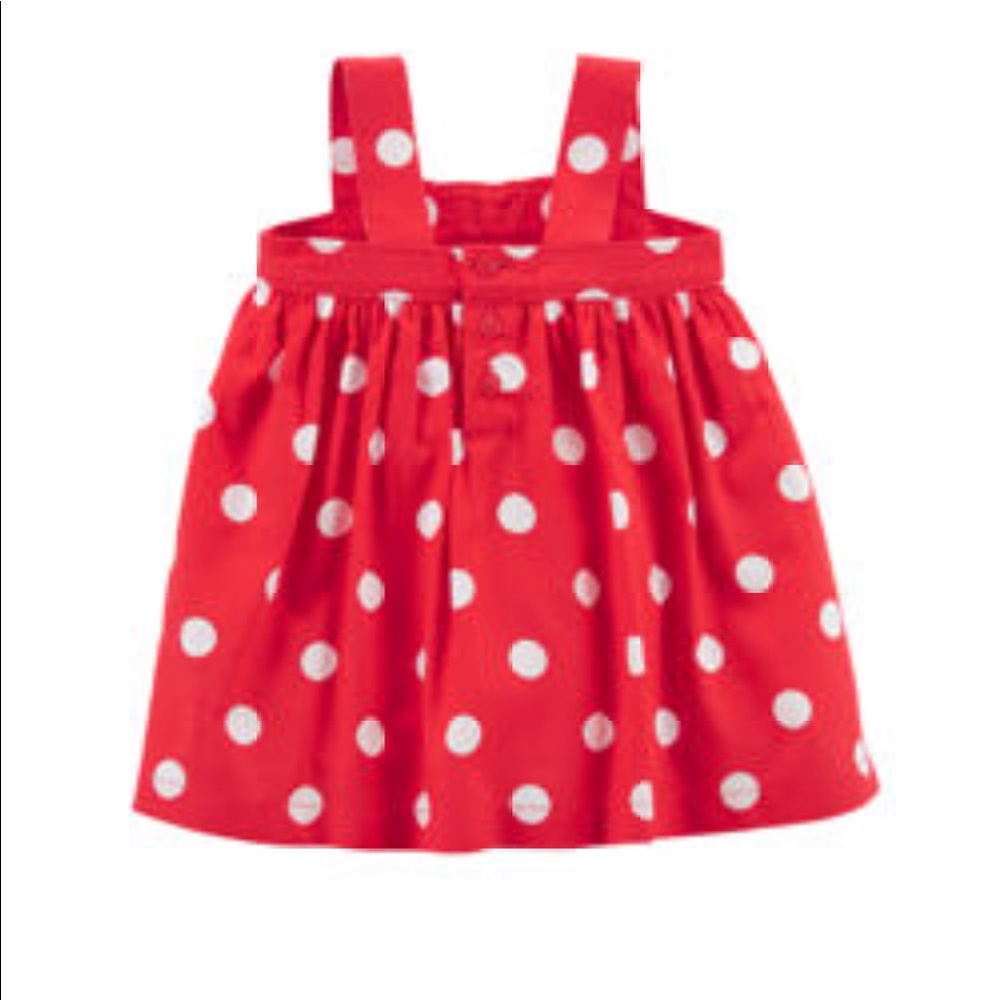 ⭐️ 3/$20 Carters 4th Of July Polka Dot Dress - Picture 2 of 3